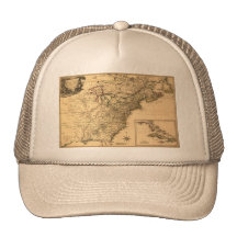Vintage 1777 American Colonies Map by Phelippeaux Trucker Hat
