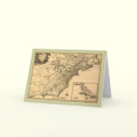Vintage 1777 Map of American Colonies cards