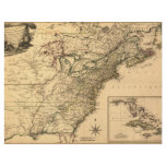 Vintage 1777 Map of American Colonies flyers
