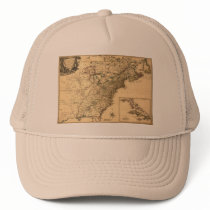 Vintage 1777 Map of American Colonies Trucker Hat