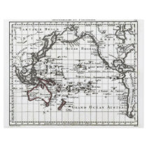 Vintage 1806 Map - Australasie et Polynesie Full Color Flyer