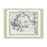 Vintage 1806 Map - Australasie et Polynesie Postcard