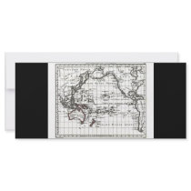 Vintage 1806 Map - Australasie et Polynesie Rack Card Template