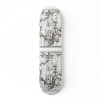 Vintage 1806 Map - Australasie et Polynesie Skate Board Deck