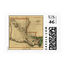 Vintage 1814 Louisiana Map postage by ZephyrusBooks Vintage 1814 Louisiana Map postage