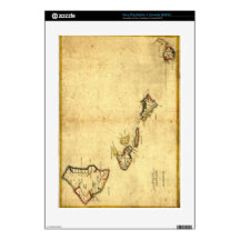 Vintage 1837 Hawaii Map -  Hawaiian Islands Skins For PS3