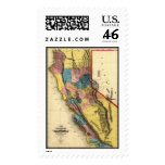 Vintage 1851 California Map postage