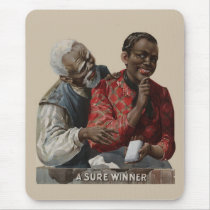 Vintage 1895 Cigar Ad African American Mouse Pad