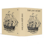 Vintage 18th Century 74 Gun Ship 3 Ring Binder