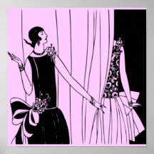 Vintage 1920 Flapper Deco Poster 5 - Customize!