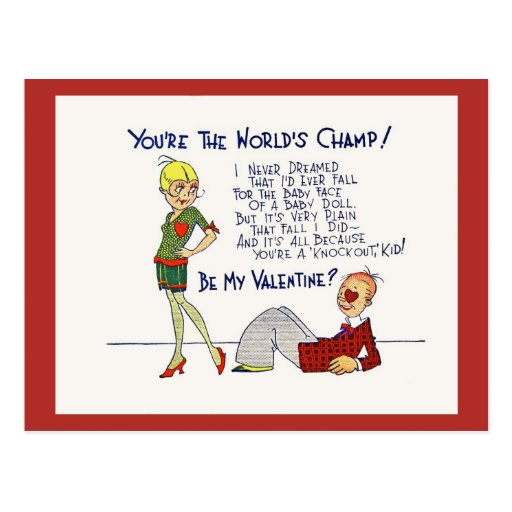 Vintage 1920s Flapper Valentine Postcard | Zazzle