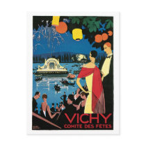 Vintage 1920s Vichy French travel ad Postcards