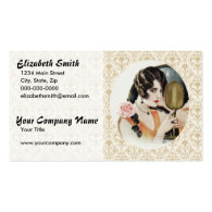 Vintage 1920s Woman Business Cards