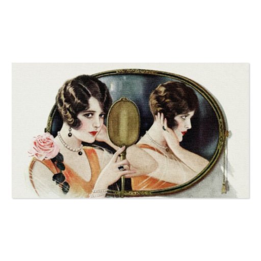 Vintage 1920s Woman Business Cards (back side)
