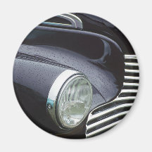 Vintage 1930s Classic Car Grill Photo Fridge Magnet