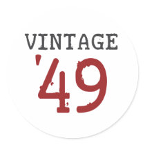Vintage 1949 stickers