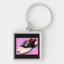 Vintage 1950 Saddle Shoes Premium Keychain