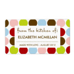 Vintage 1950s Polka Dot Canning/Kitchen Labels