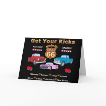 Vintage 1950s  Route 66 Card