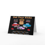 Vintage 1950s  Route 66 Card