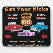 Vintage 1950s  Route 66 Mouse Pad