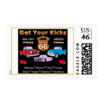 Vintage 1950s  Route 66 Postage