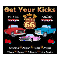 Vintage 1950s  Route 66 posters