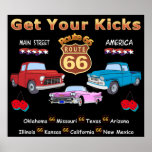 Vintage 1950s  Route 66 Posters