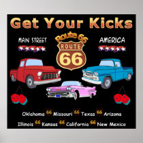 Vintage 1950s  Route 66 Posters