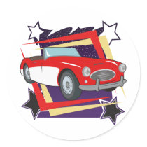 Vintage 1957 Corvette stickers by hotcars Vintage 1957 Corvette stickers