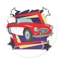 Vintage 1957 Corvette stickers by hotcars Vintage 1957 Corvette stickers