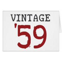 Vintage 1959 greeting cards