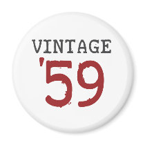 Vintage 1959 fridge magnets