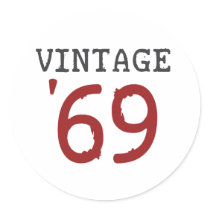 Vintage 1969 stickers