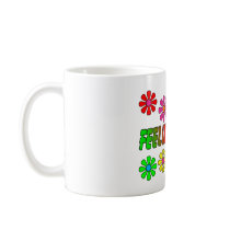 Vintage 1970's "Feelin' Groovy" gifts Coffee Mugs