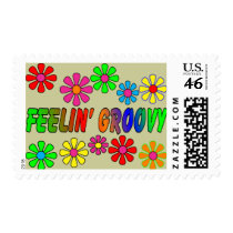 Vintage 1970's "Feelin' Groovy" gifts Postage Stamp