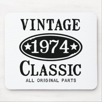 Vintage 1974 Classic Gifts Mouse Pads