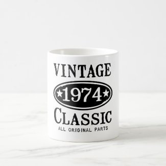 Vintage 1974 Classic Gifts Mugs