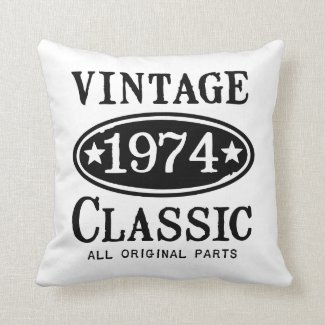 Vintage 1974 Classic Gifts Pillow