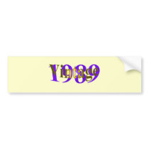Vintage 1989 bumper stickers