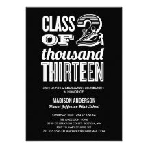 VINTAGE 2013 | GRADUATION PARTY INVITATION