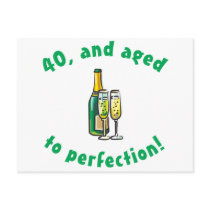 Vintage 40th Birthday Gift postcards by birthdaygifts Vintage 40th Birthday Gift postcards
