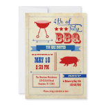 Vintage 4th of July BBQ Invitation