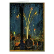 Vintage 4th of July card cards