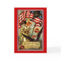 Vintage 4th of July Greetings Blank Card