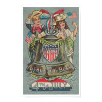 Vintage 4th Of July Liberty Bell Poster posters