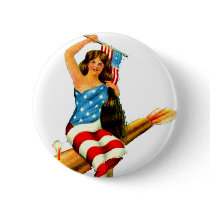 Vintage 4th of July Patriotic Buttons