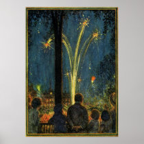 Vintage 4th of July poster posters