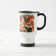 Vintage 4th of July Travel Mug