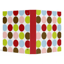 Vintage 50s Big Dots Custom Avery Binder
